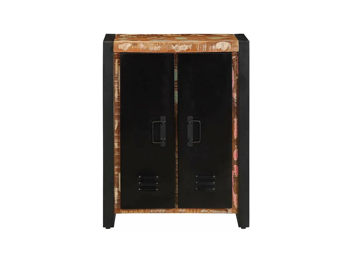 Buffet multicolore 55x35x70 bois massif récupération