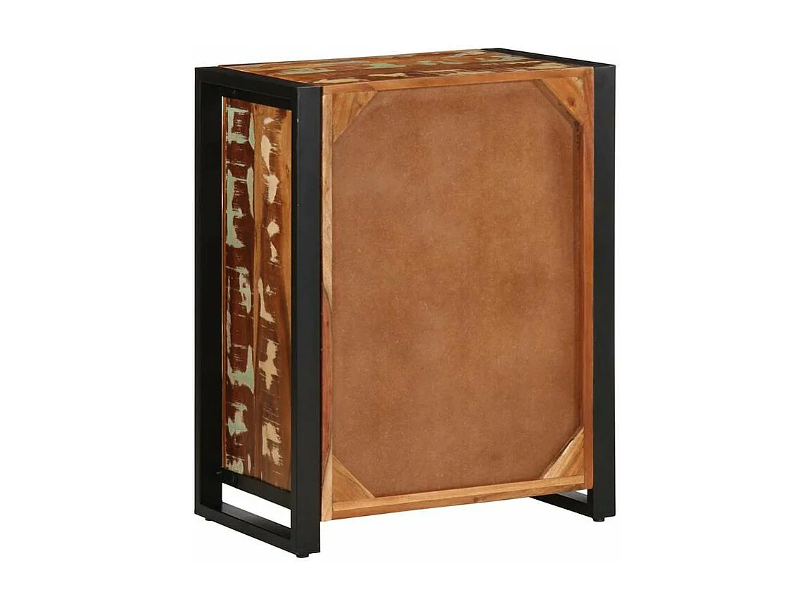 Buffet multicolore 55x35x70 bois massif récupération