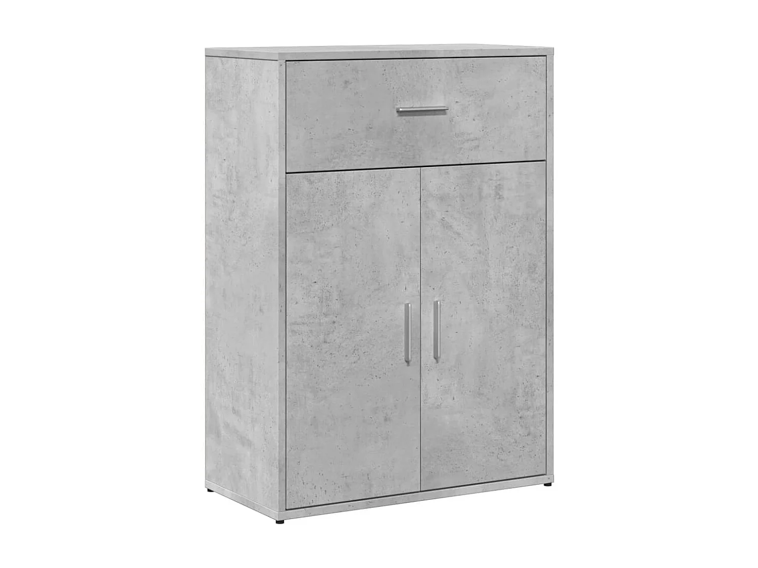 Buffets 2 pcs gris béton 60x30x84 bois d'ingénierie