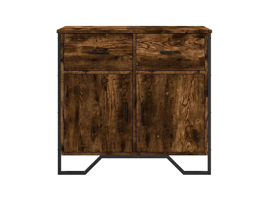 Buffet chêne fumé 79,5x35,5x74,5 bois d'ingénierie