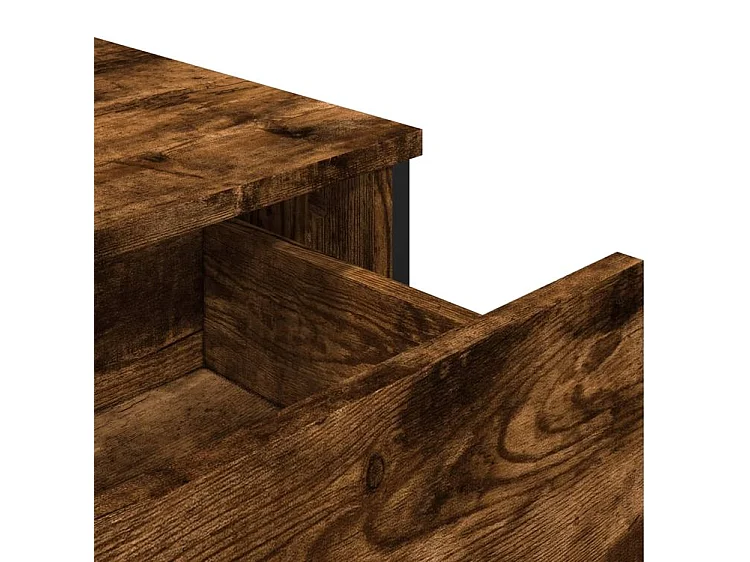 Buffet chêne fumé 79,5x35,5x74,5 bois d'ingénierie