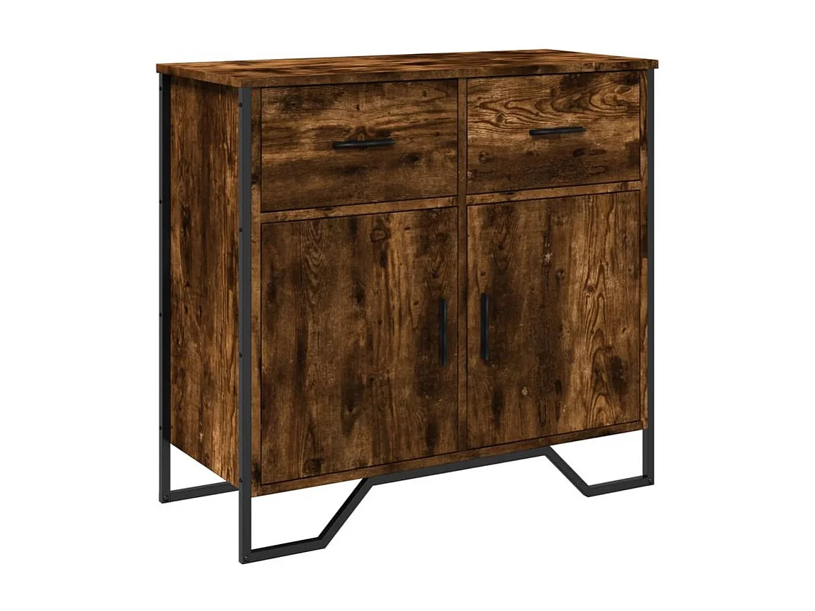 Buffet chêne fumé 79,5x35,5x74,5 bois d'ingénierie