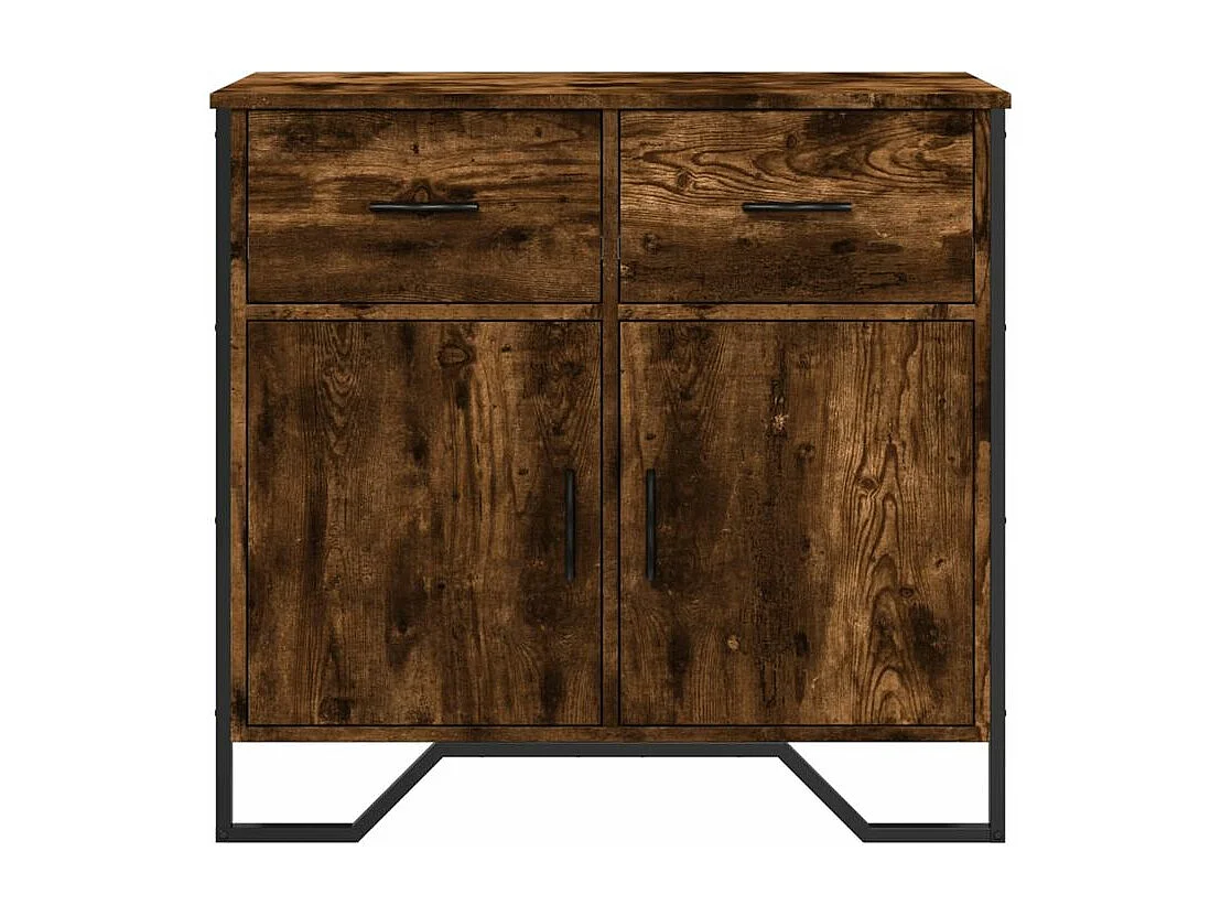Buffet chêne fumé 79,5x35,5x74,5 bois d'ingénierie