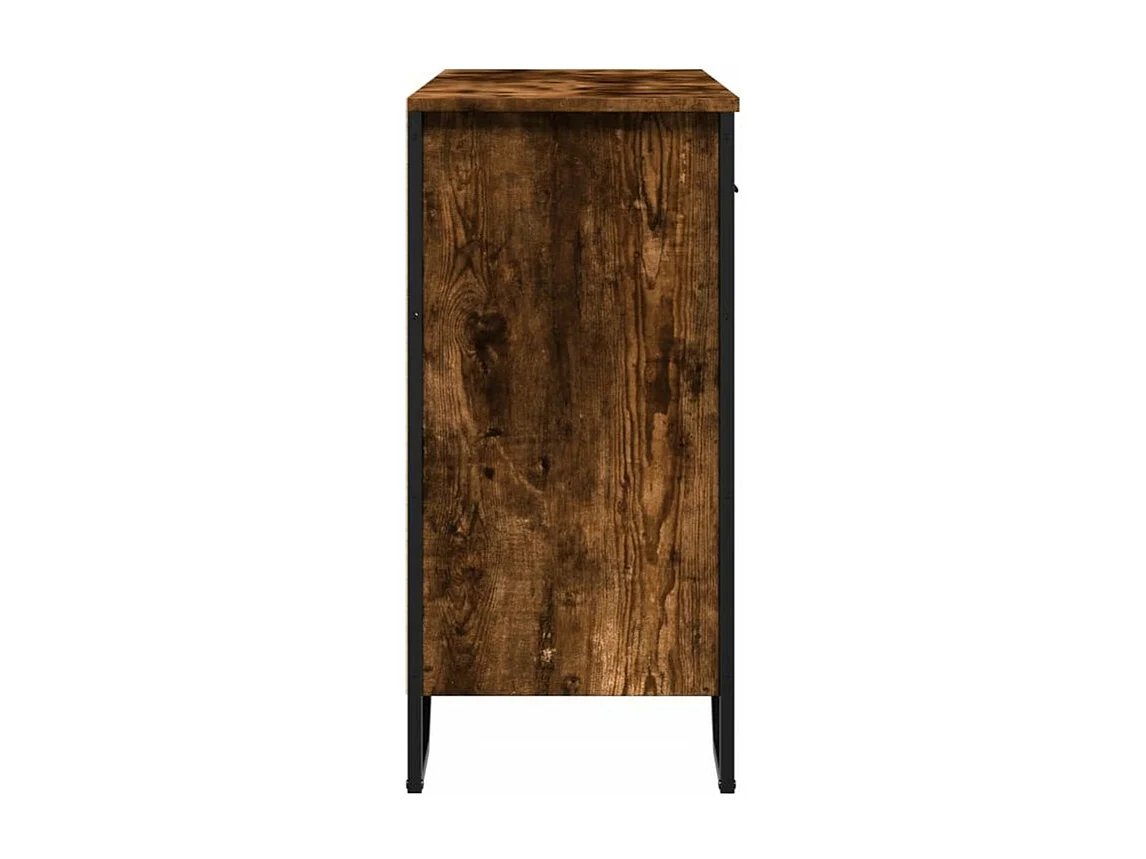 Buffet chêne fumé 79,5x35,5x74,5 bois d'ingénierie