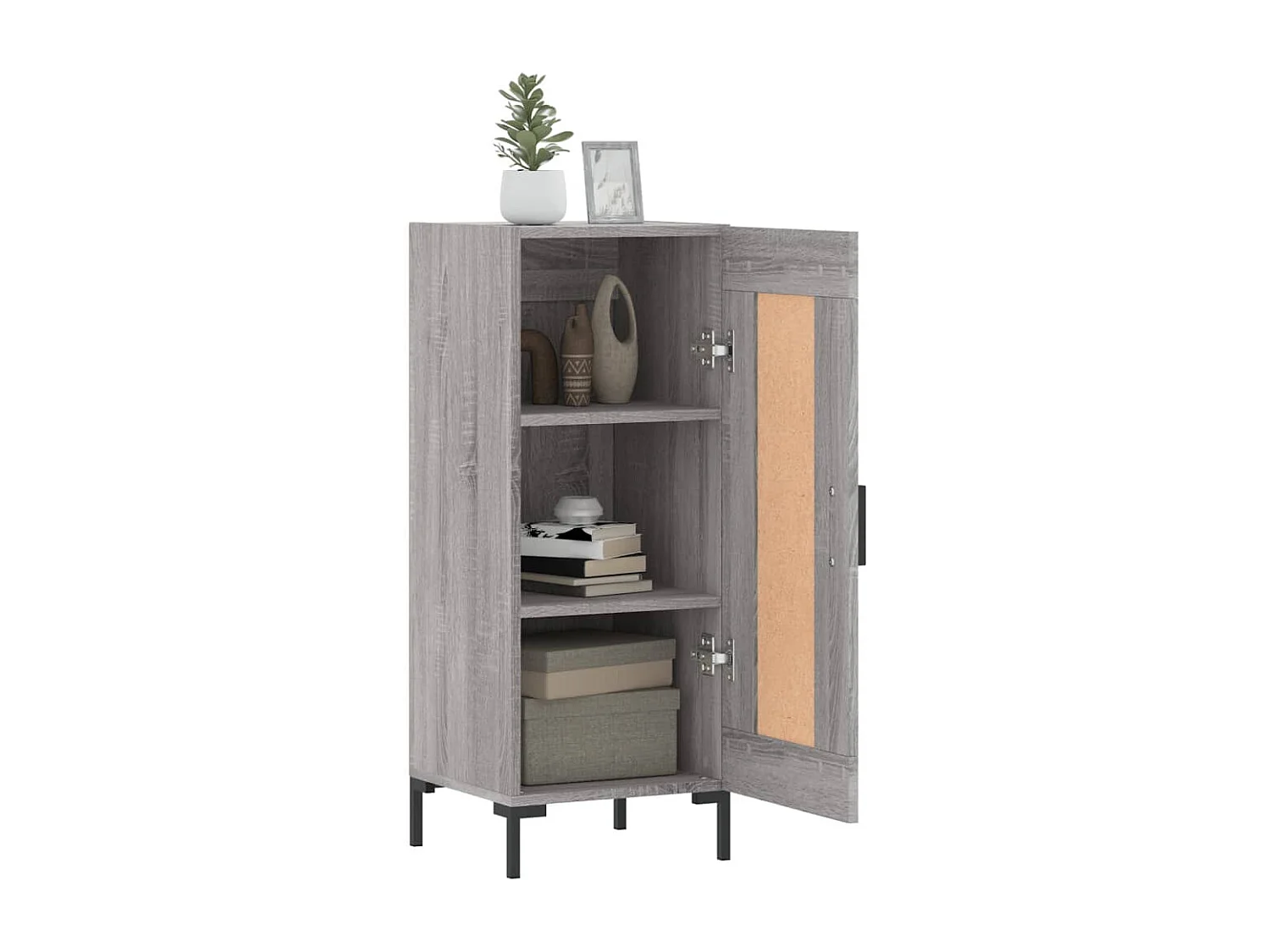 Buffet Sonoma gris 34,5x34x90 Bois d'ingénierie