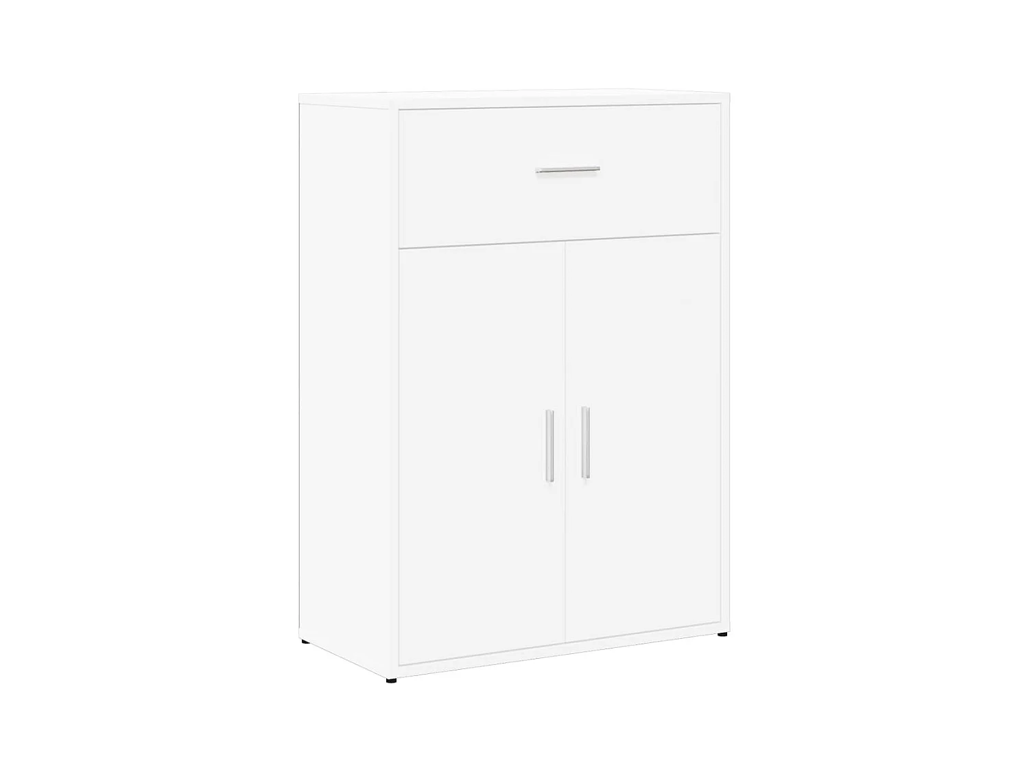 Buffet blanc 60x30x84 bois d'ingénierie