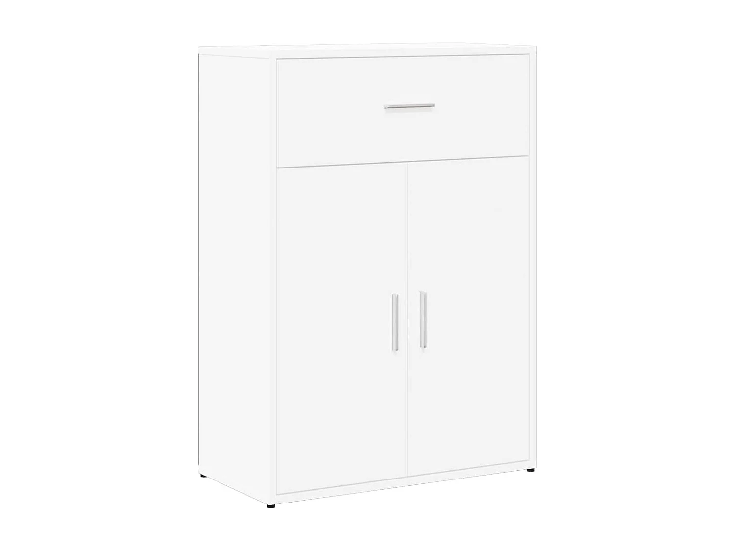 Buffet blanc 60x30x84 bois d'ingénierie