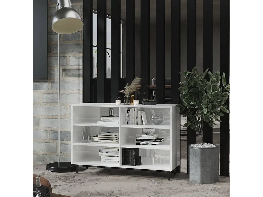 Buffet Blanc brillant 103,5x35x70 2