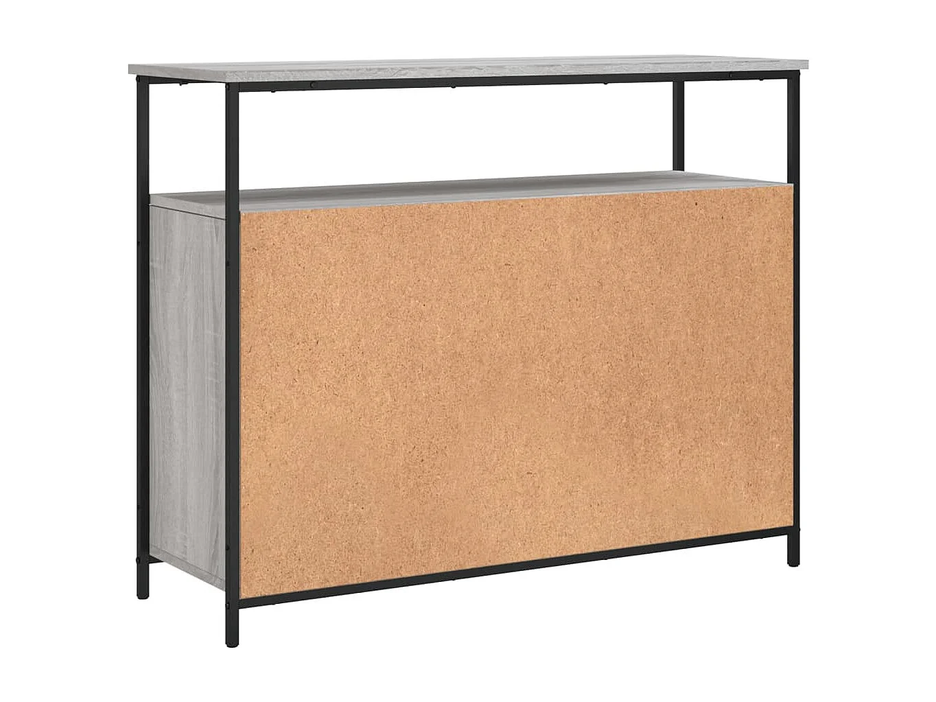 Buffet sonoma gris 100x35x80 bois d'ingénierie