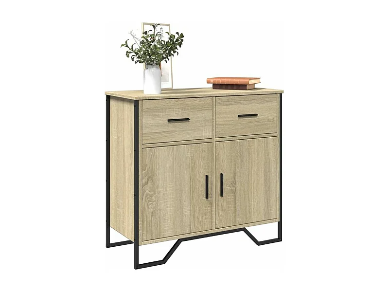 Buffet chêne sonoma 79,5x35,5x74,5 bois d'ingénierie