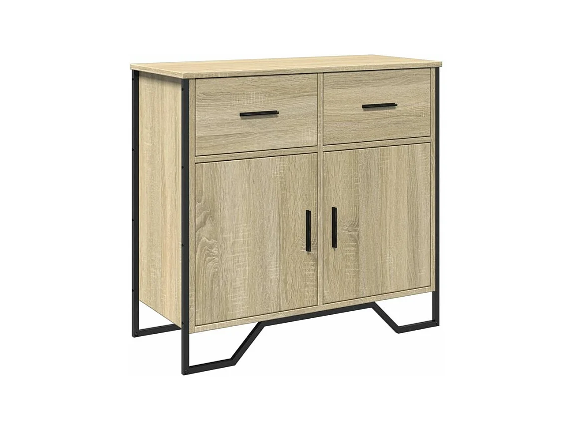 Buffet chêne sonoma 79,5x35,5x74,5 bois d'ingénierie