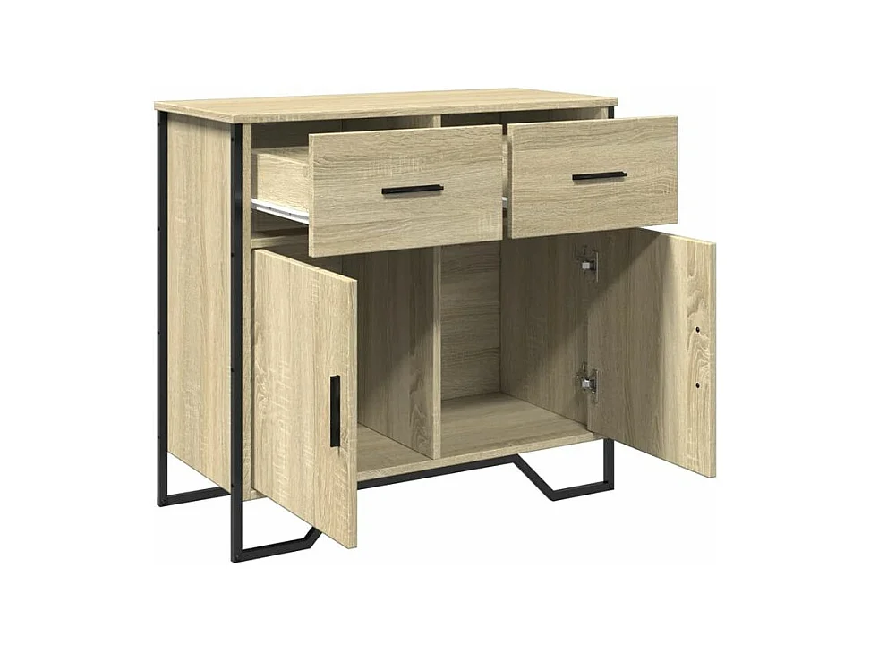 Buffet chêne sonoma 79,5x35,5x74,5 bois d'ingénierie