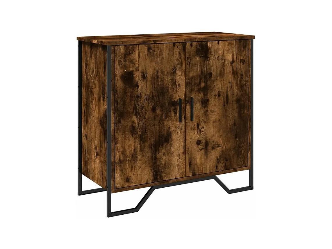 Buffet chêne fumé 78x35,5x74,5 bois d'ingénierie