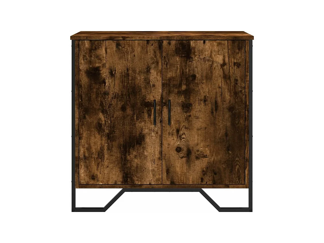 Buffet chêne fumé 78x35,5x74,5 bois d'ingénierie