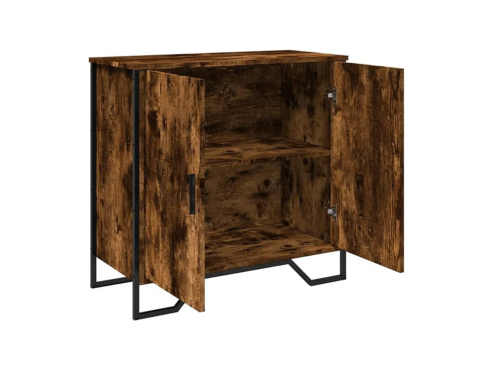 Buffet chêne fumé 78x35,5x74,5 bois d'ingénierie