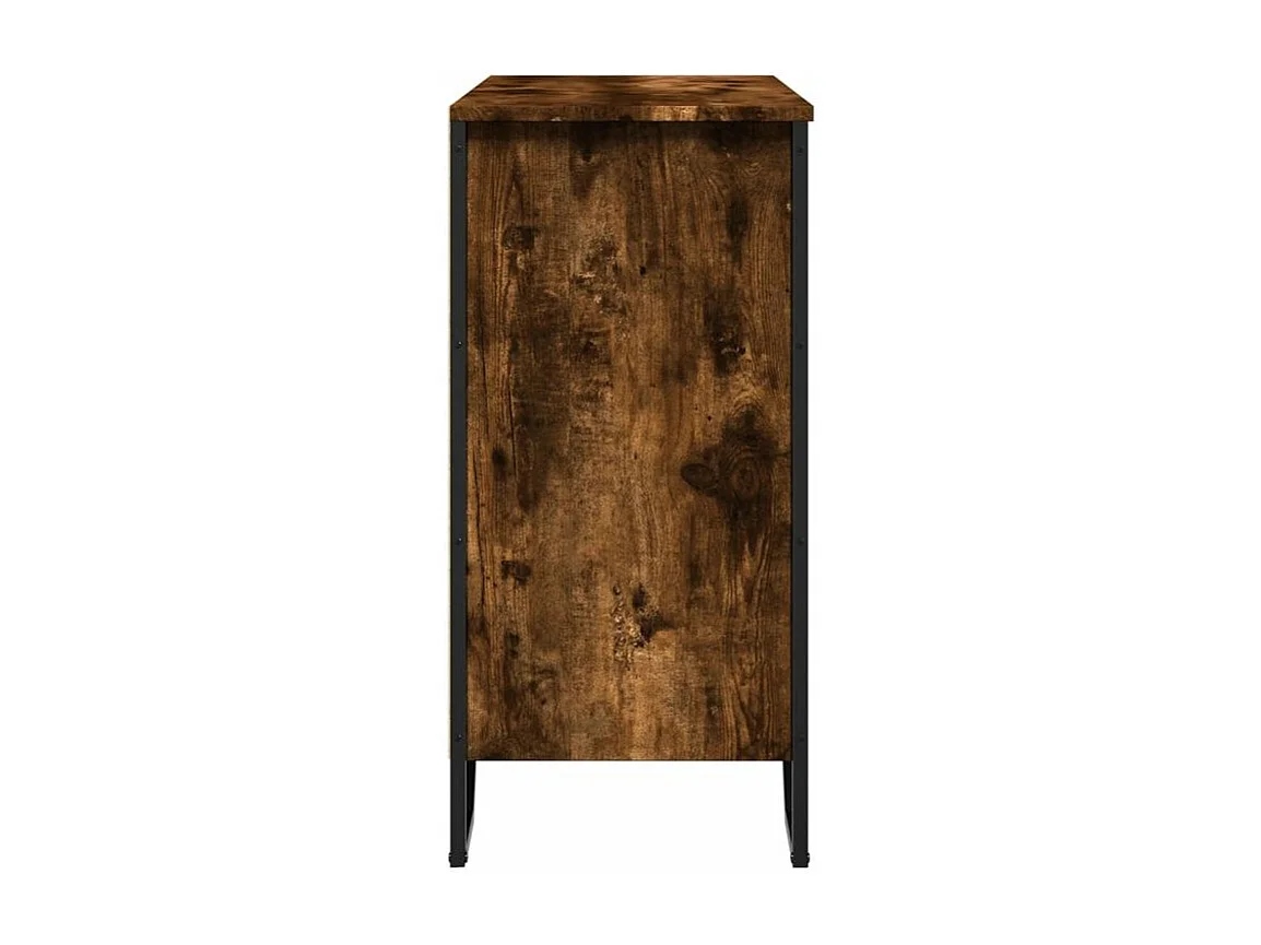 Buffet chêne fumé 78x35,5x74,5 bois d'ingénierie