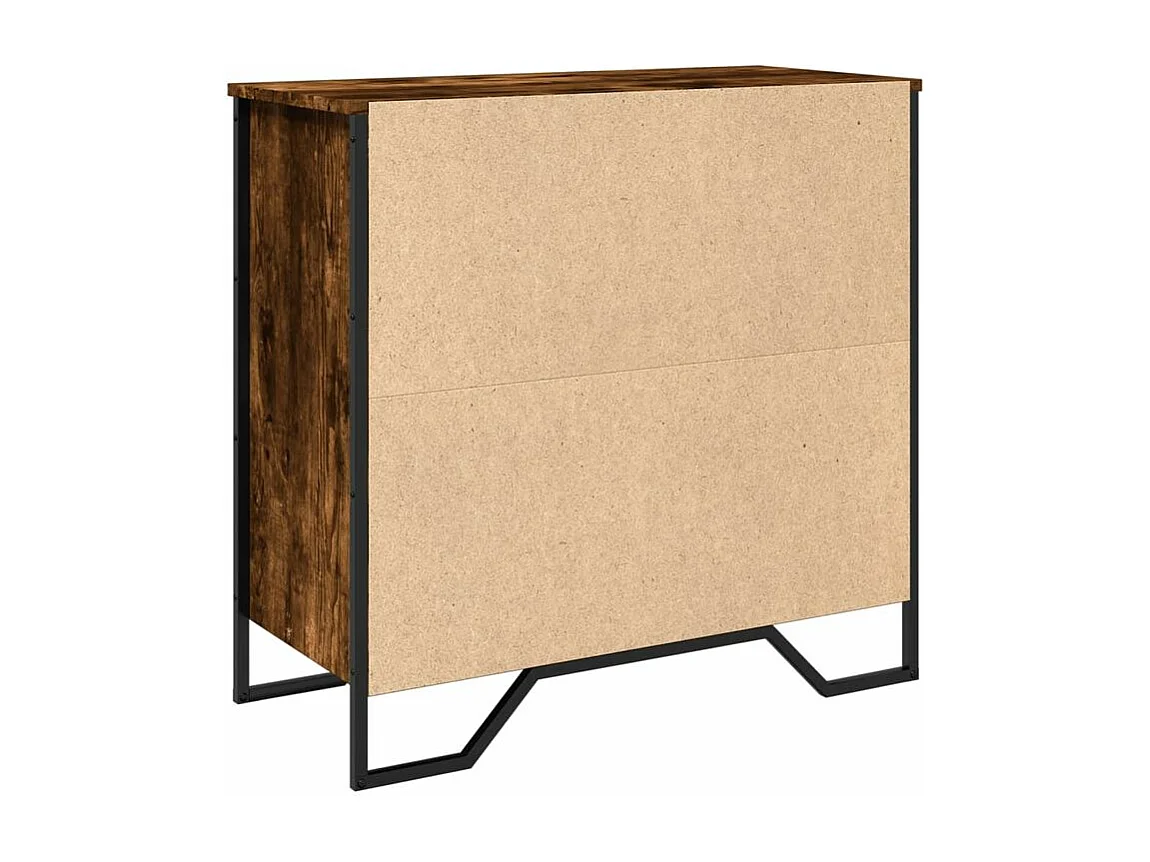 Buffet chêne fumé 78x35,5x74,5 bois d'ingénierie