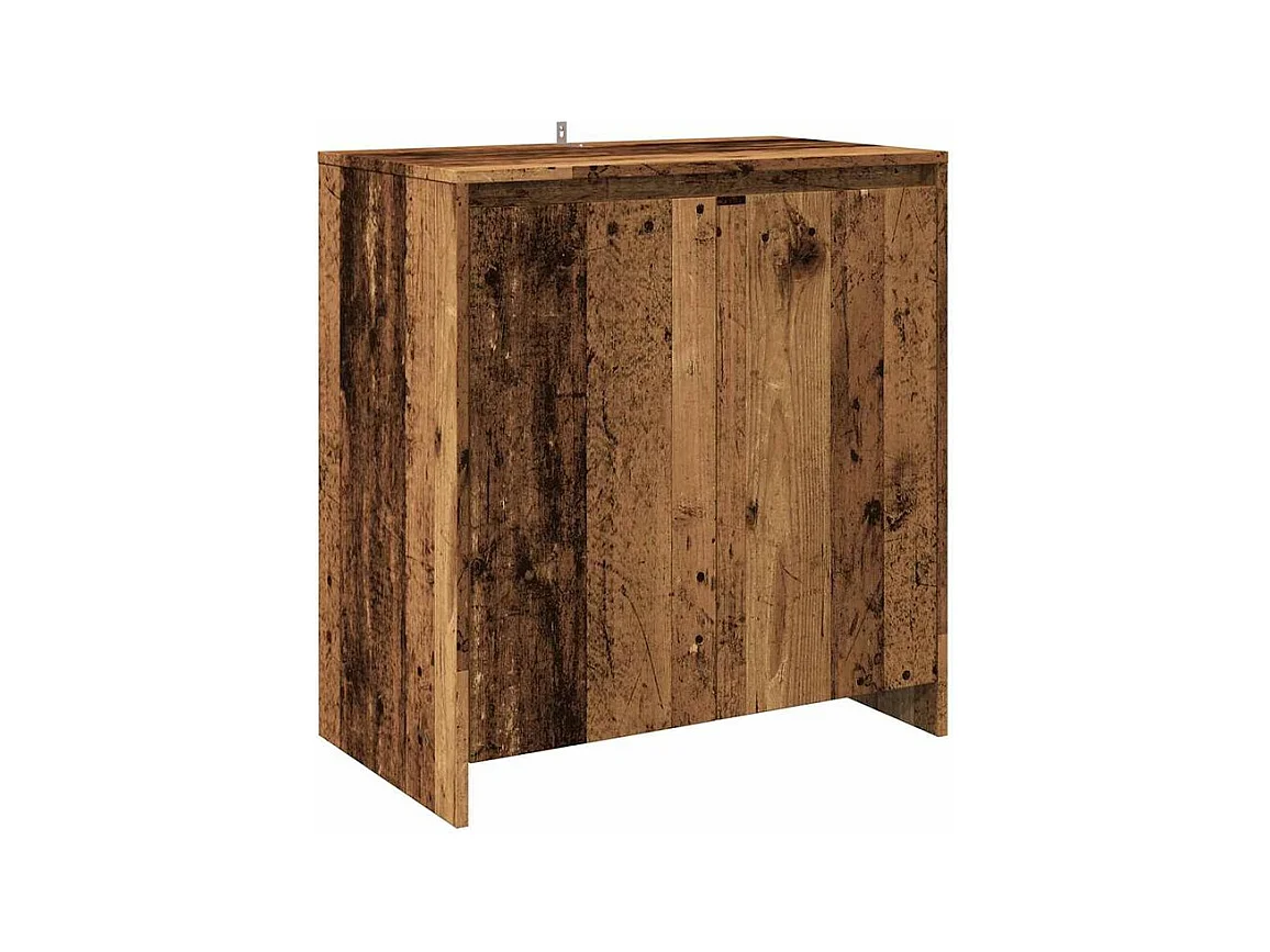 Buffet 2 pcs vieux bois bois d'ingénierie