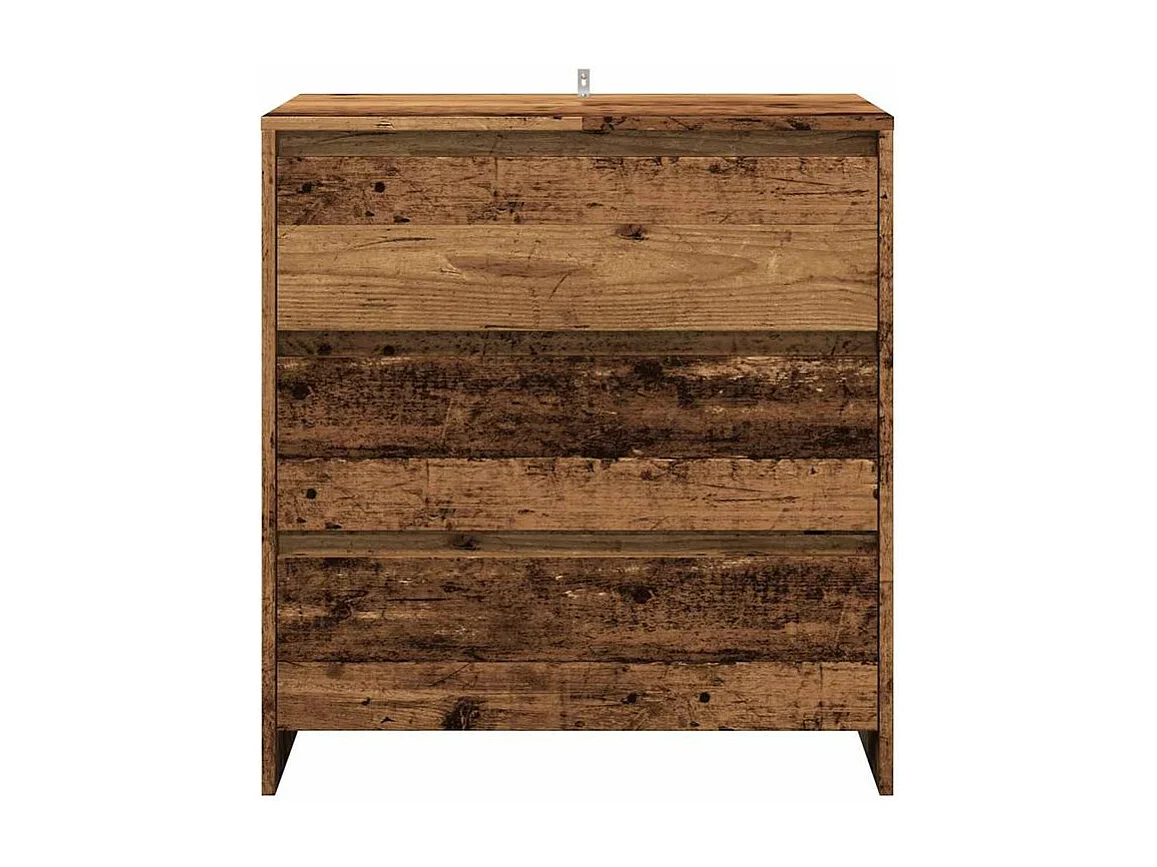 Buffet 2 pcs vieux bois bois d'ingénierie