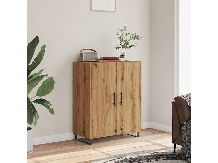 Buffet chêne artisanal 69,5x34x90 bois d'ingénierie