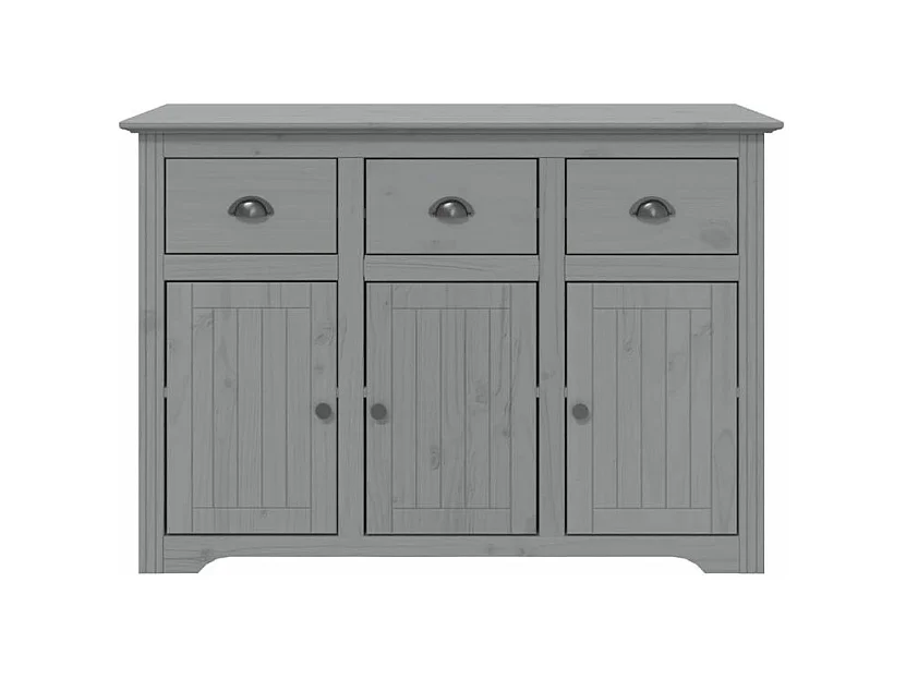 Buffet BODO gris 115,5x44x80 bois massif de pin