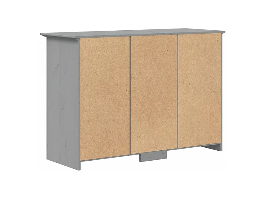 Buffet BODO gris 115,5x44x80 bois massif de pin