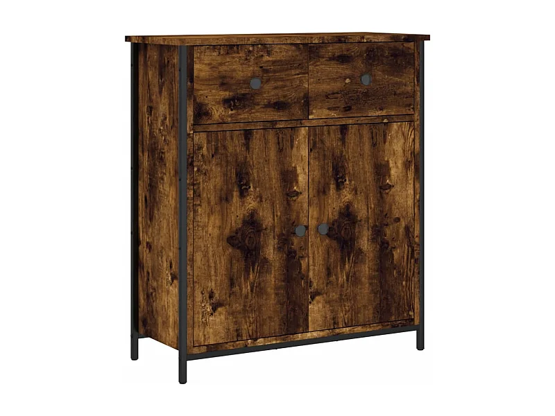 Buffet chêne fumé 70x30x80 bois d'ingénierie