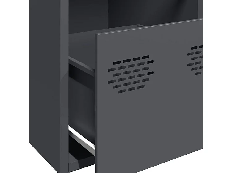 Buffet anthracite 101,5x39x73,5 acier laminé à froid