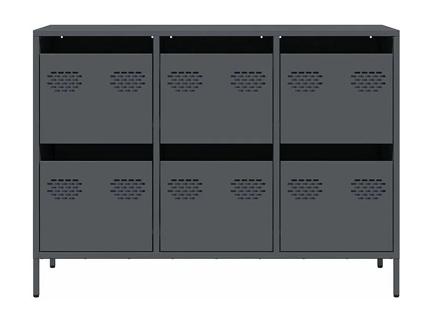 Buffet anthracite 101,5x39x73,5 acier laminé à froid