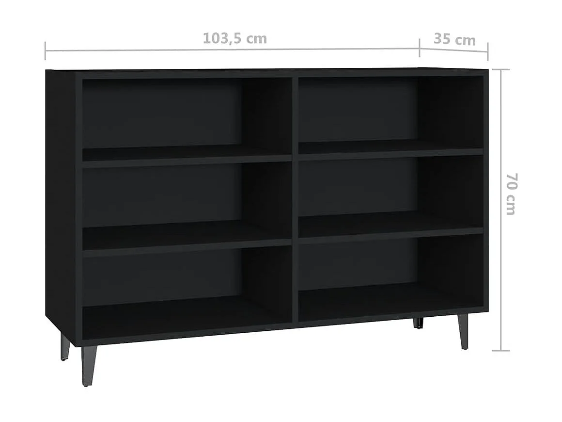 Buffet Noir 103,5x35x70 2