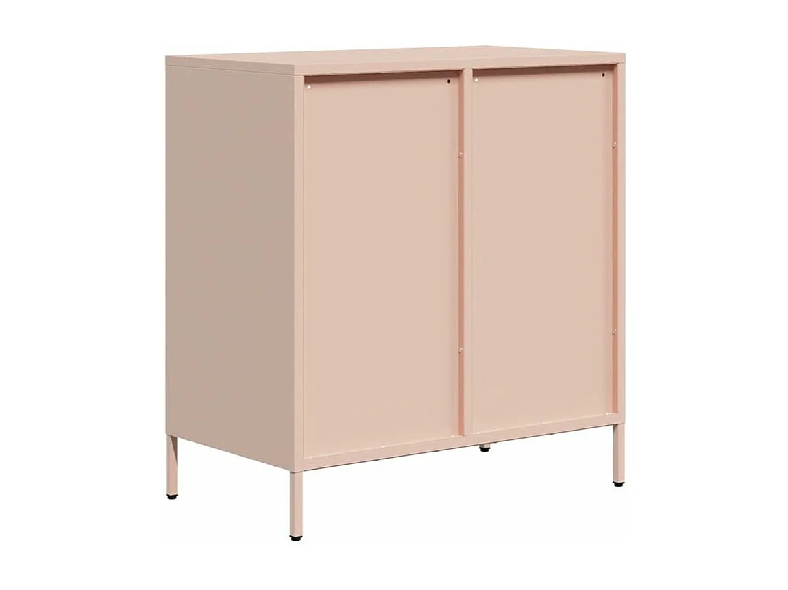 Buffet rose 68x39x73,5 acier laminé à froid