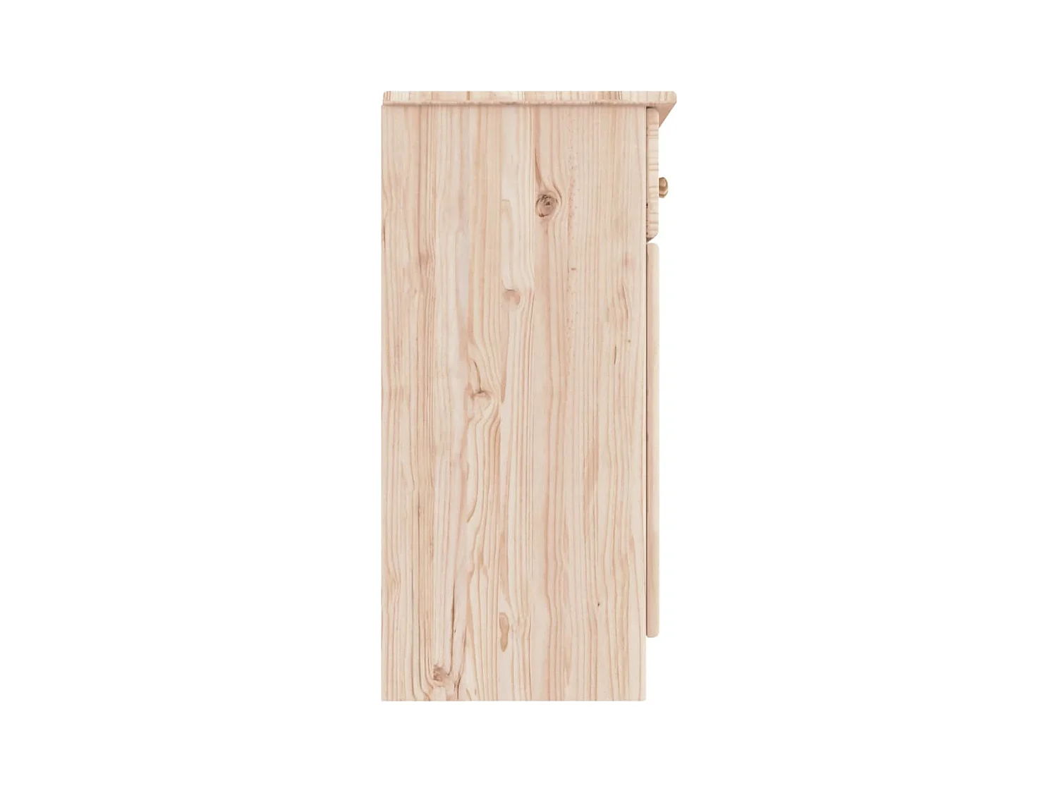 Buffet en bois massif 3 portes 3 tiroirs Malona 112cm – Style intemporel et pratique-Couleur Naturel