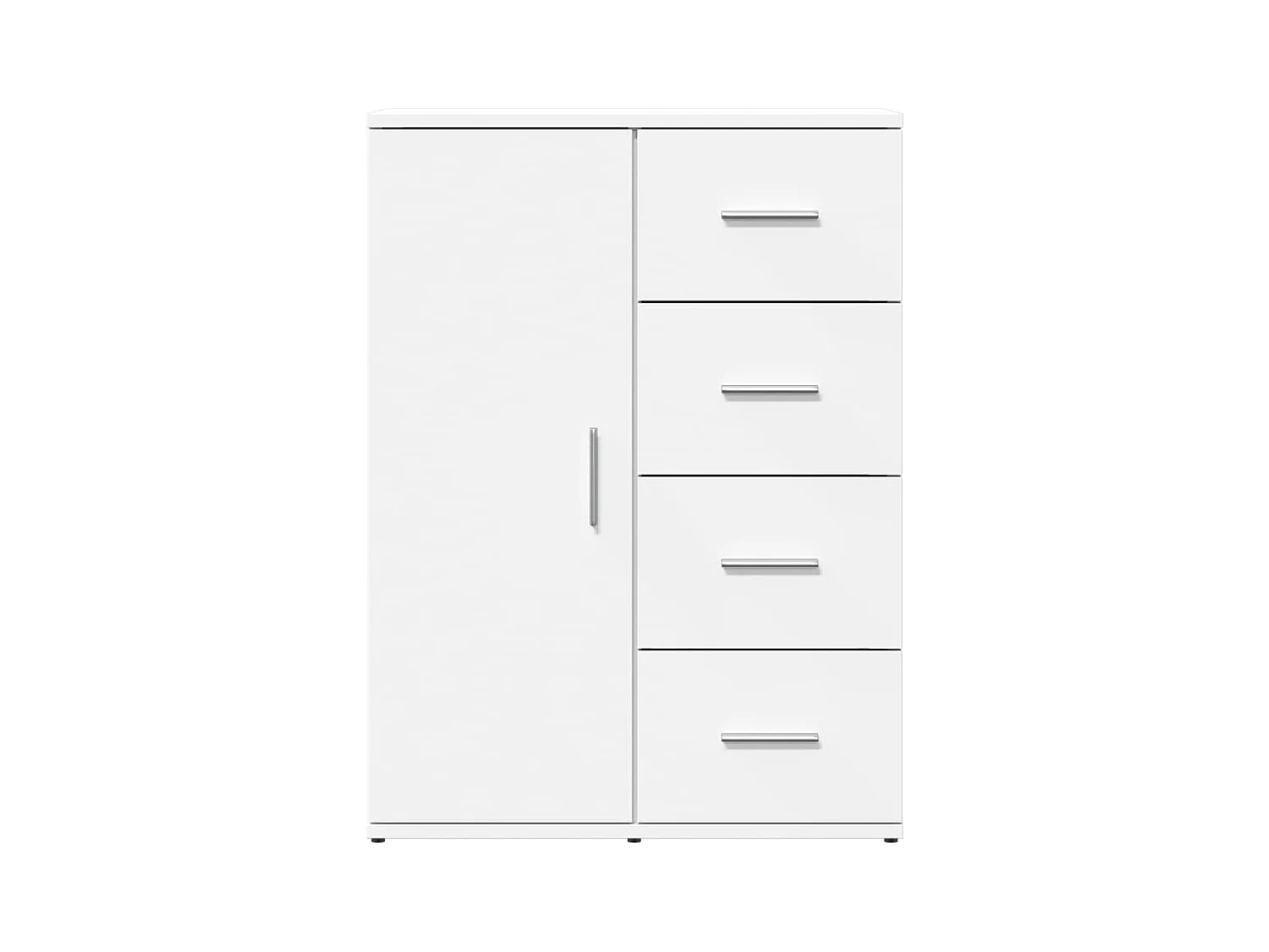 Buffet blanc 59x39x80 bois d'ingénierie