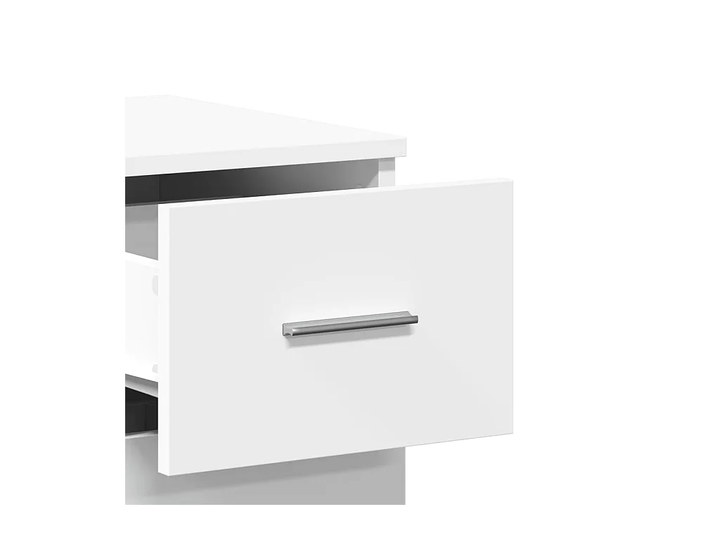 Buffet blanc 59x39x80 bois d'ingénierie