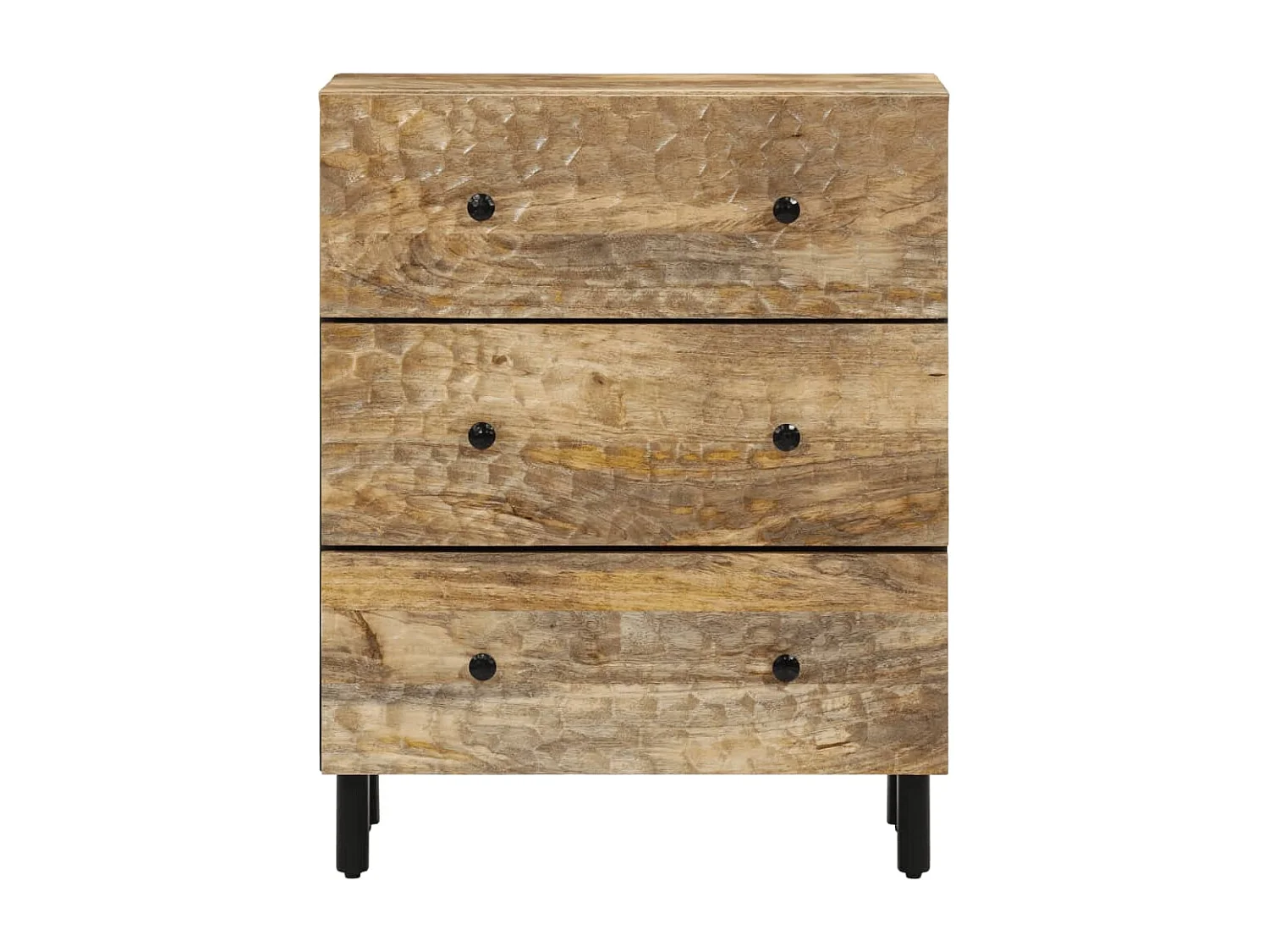 Armoire latérale 60x33x75 bois massif de manguier