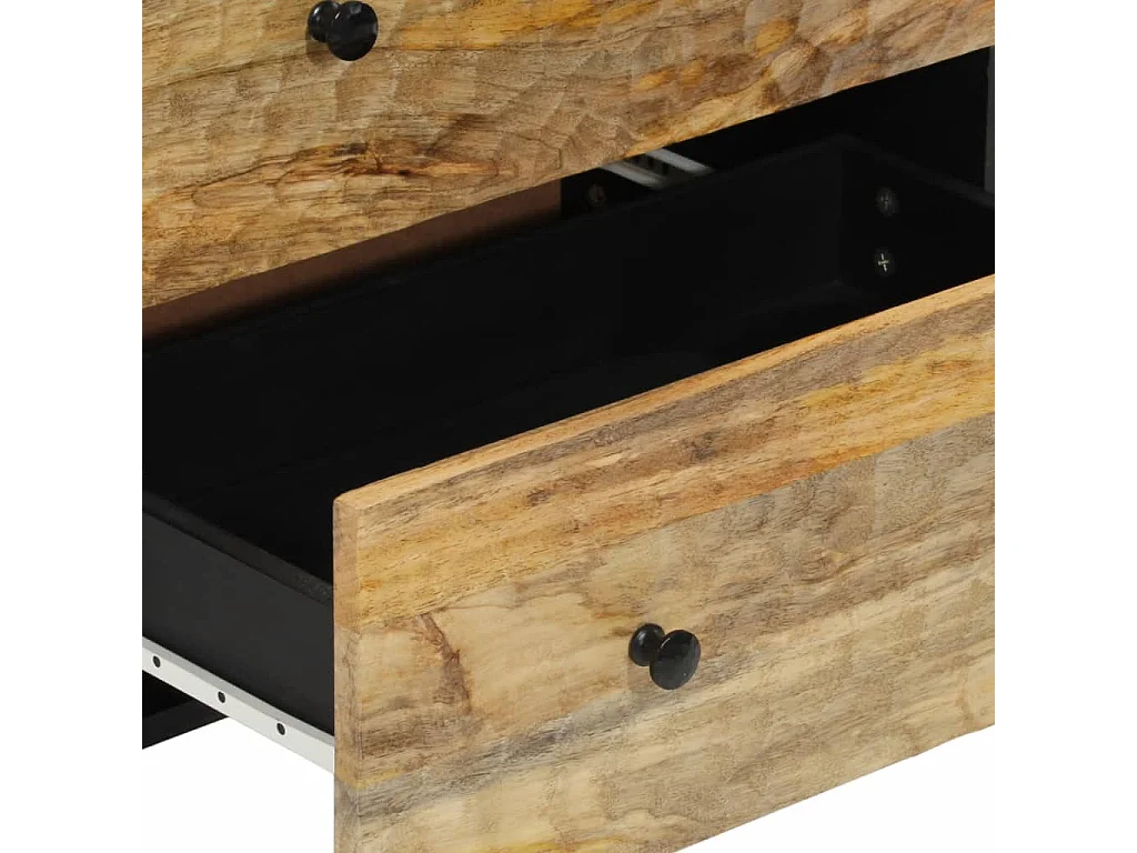 Armoire latérale 60x33x75 bois massif de manguier