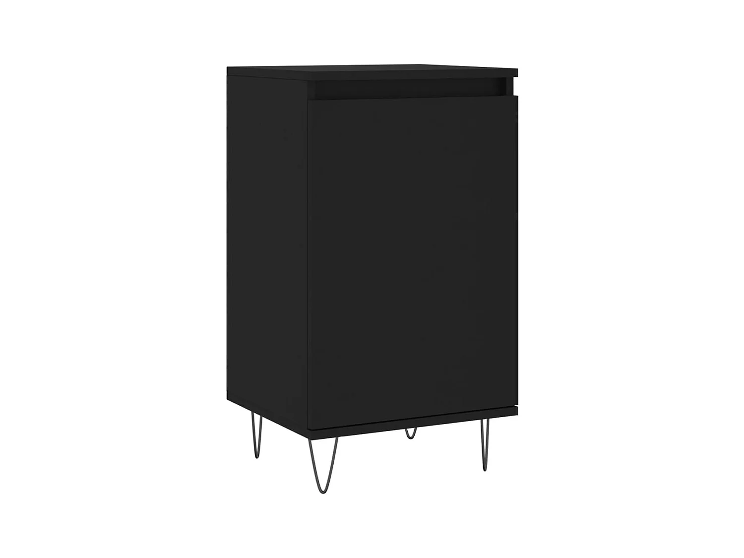 Buffets 2 pcs noir 40x35x70 bois d’ingénierie