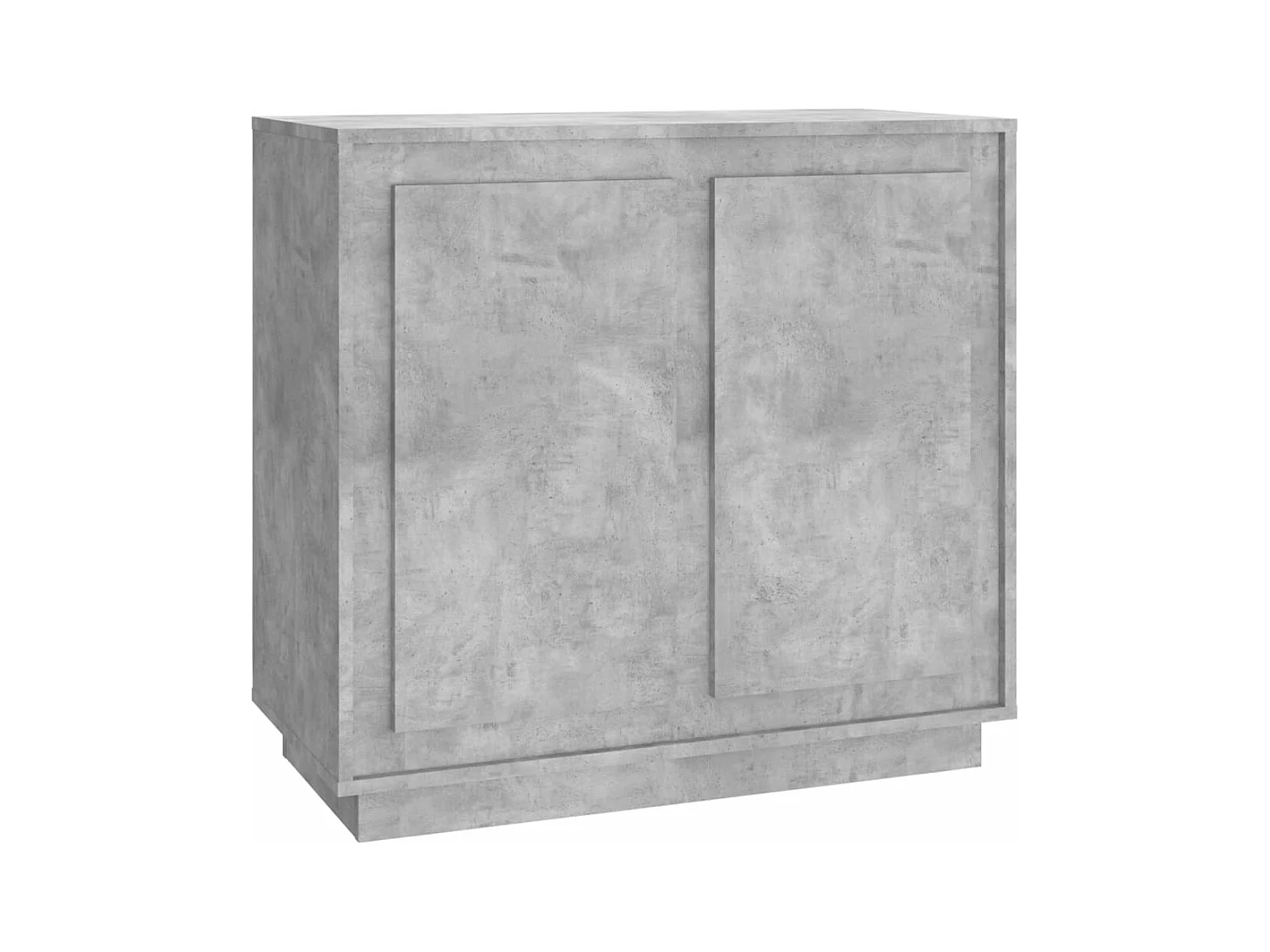 Buffet gris béton 80x34x75 bois d'ingénierie