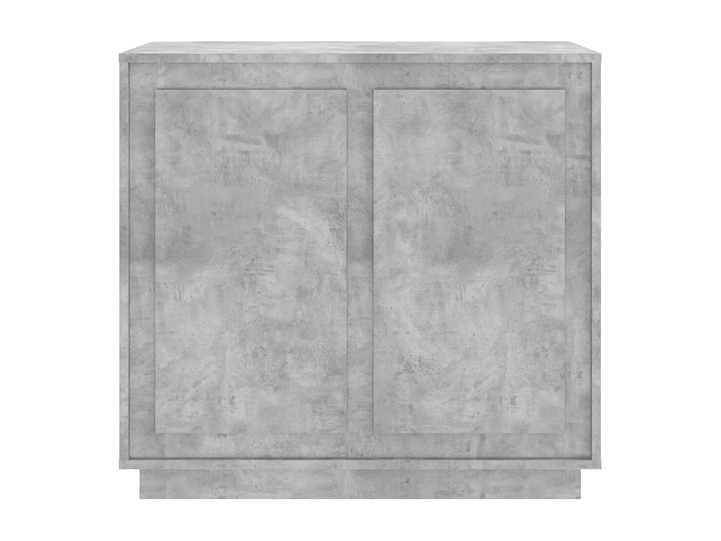 Buffet gris béton 80x34x75 bois d'ingénierie