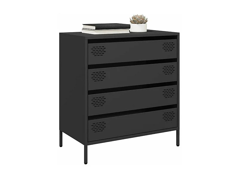 Buffet noir 68x39x73,5 acier laminé à froid