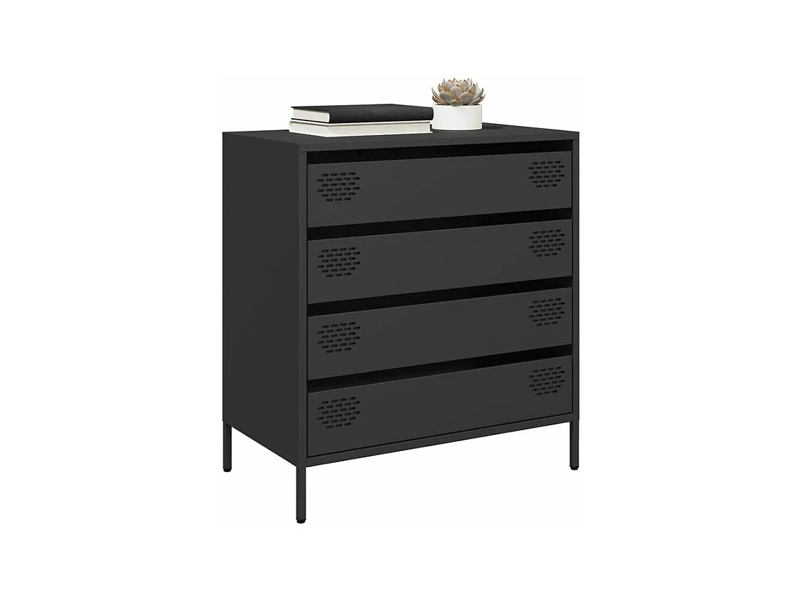 Buffet noir 68x39x73,5 acier laminé à froid