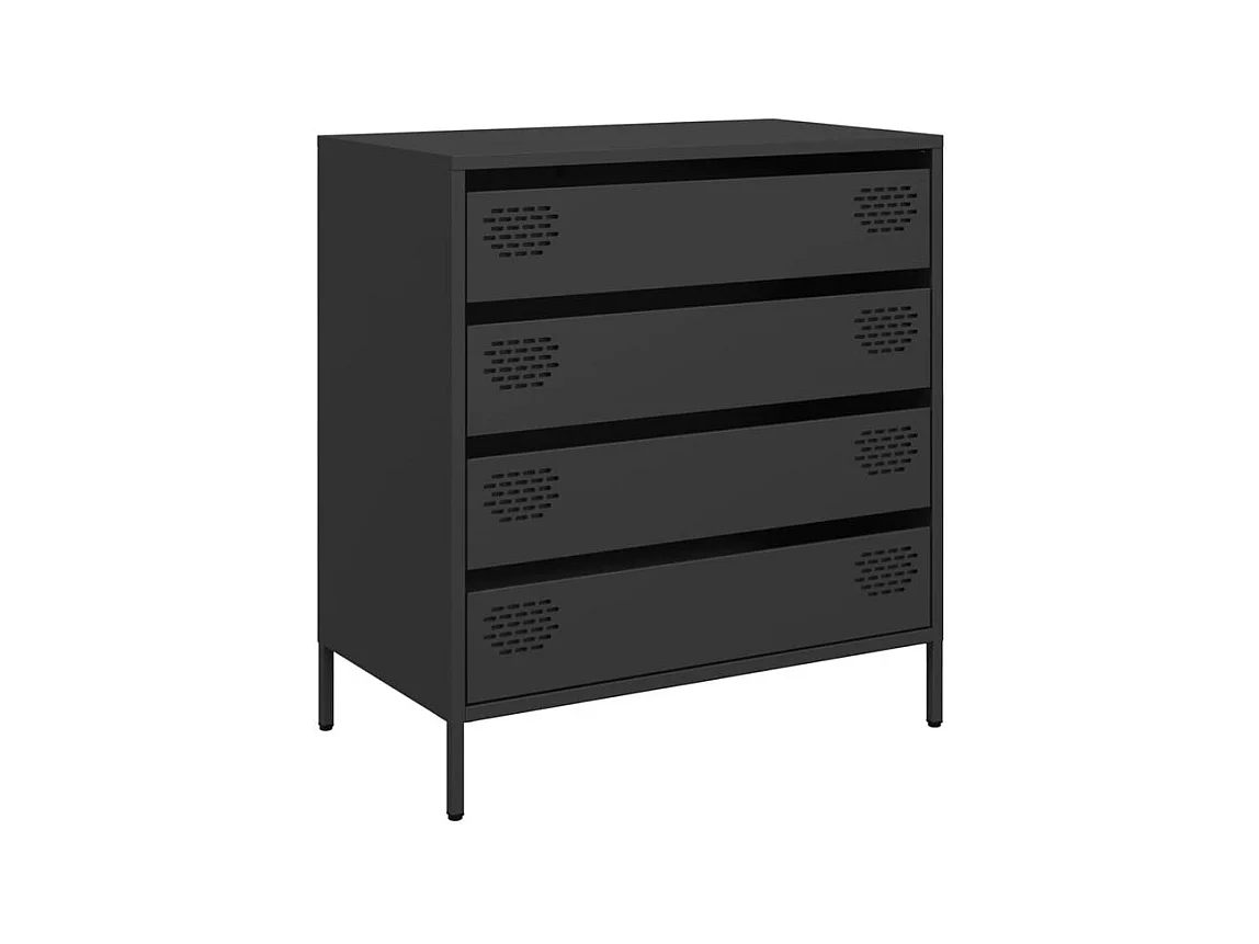Buffet noir 68x39x73,5 acier laminé à froid