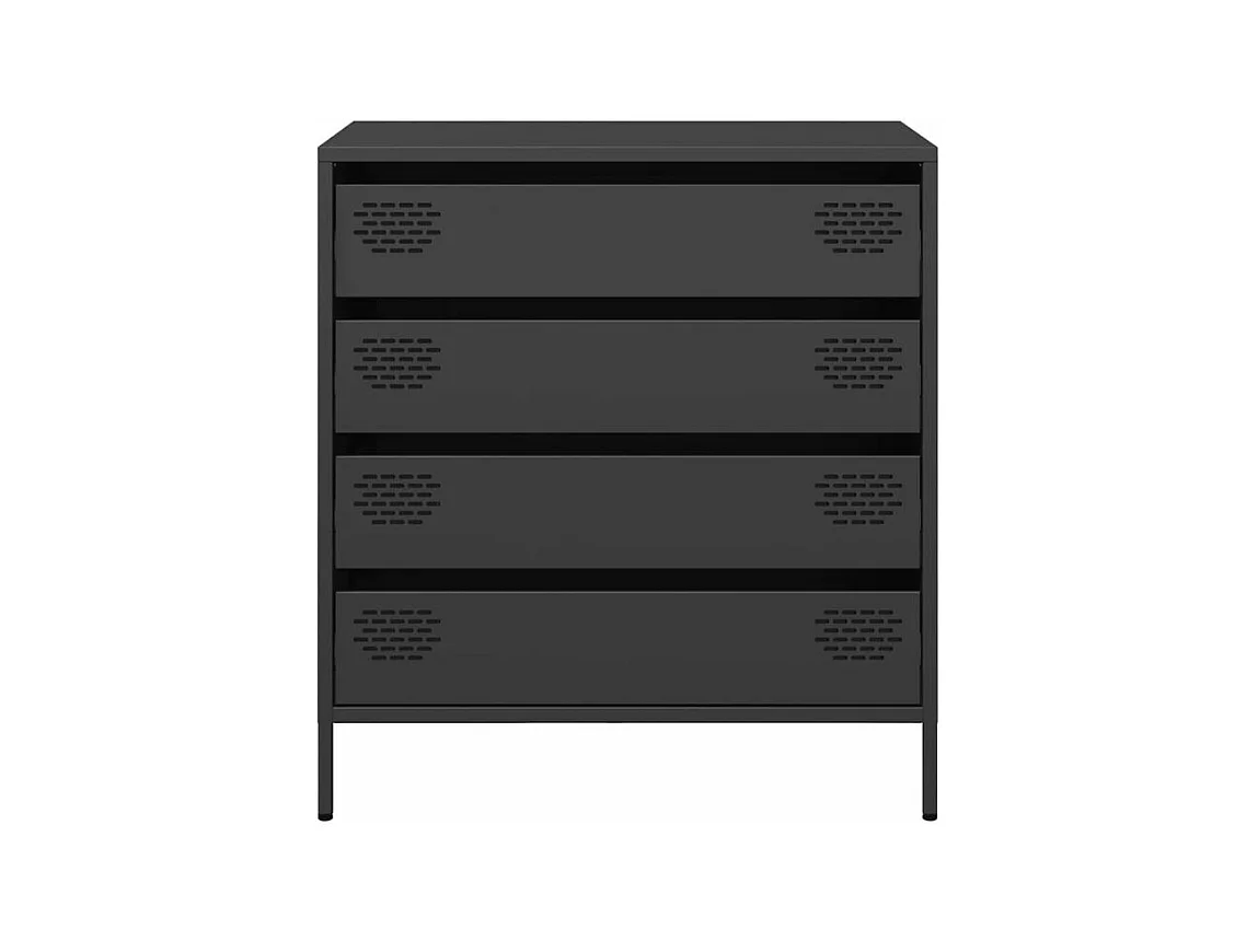 Buffet noir 68x39x73,5 acier laminé à froid