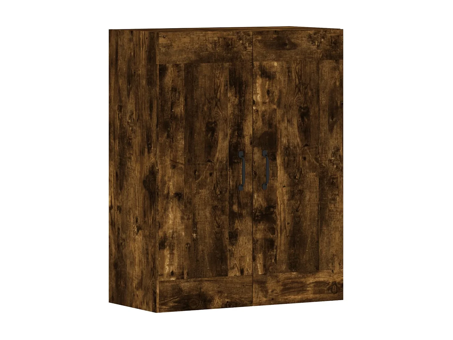 Armoires murales 2 pcs chêne fumé bois d'ingénierie