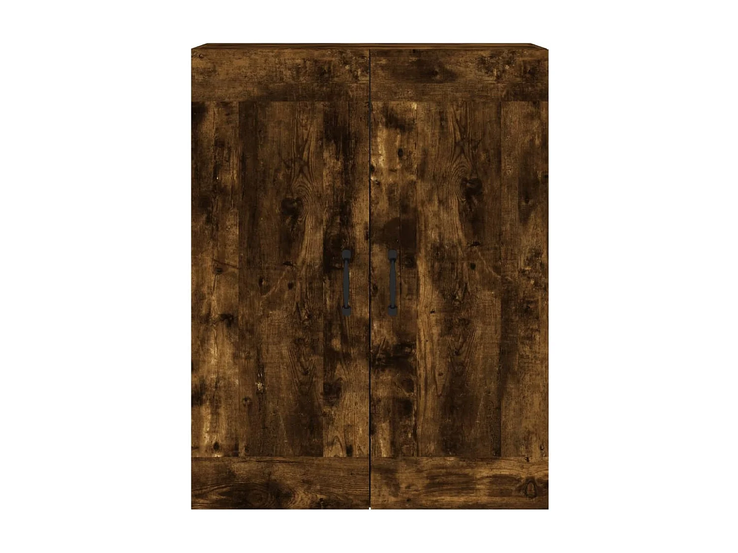 Armoires murales 2 pcs chêne fumé bois d'ingénierie