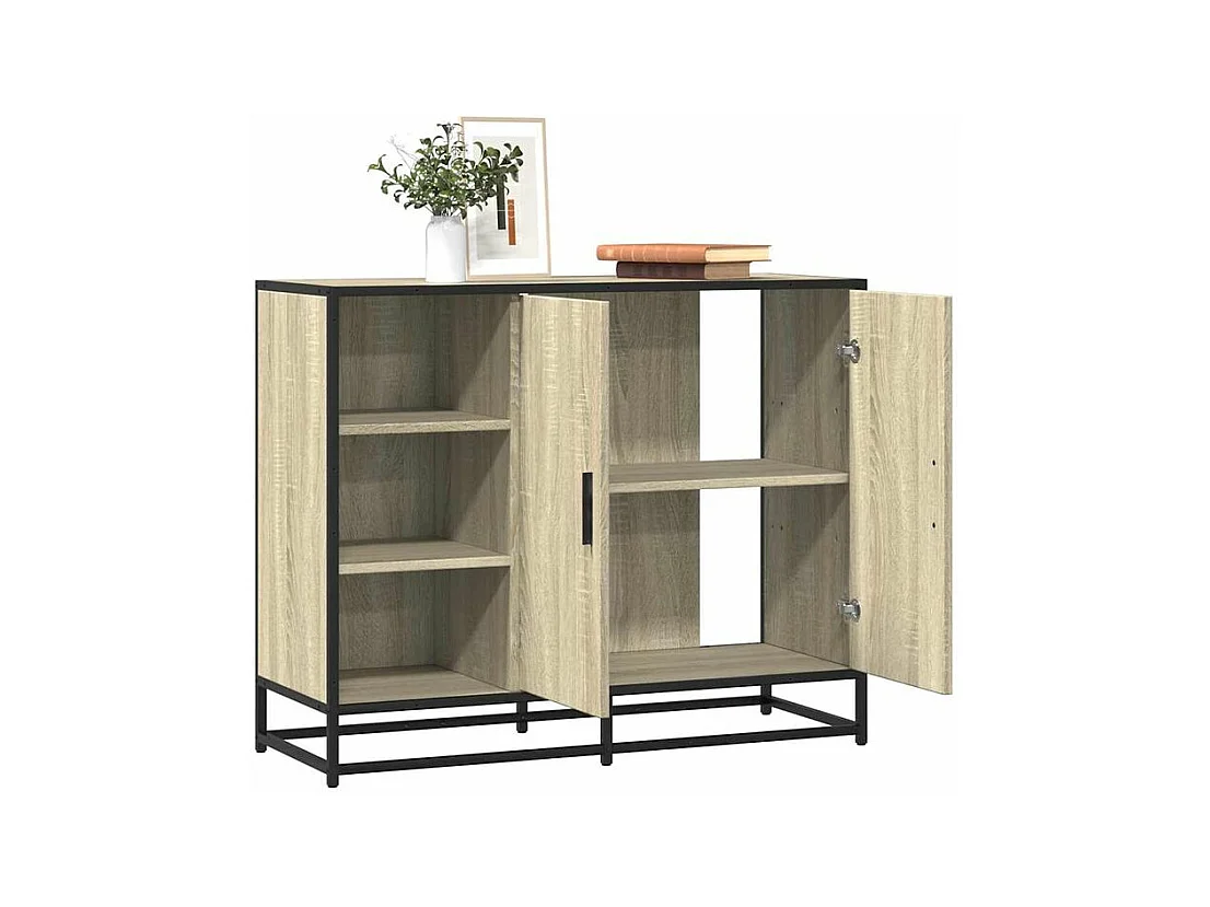 Buffet chêne sonoma 92x35x76 bois d'ingénierie