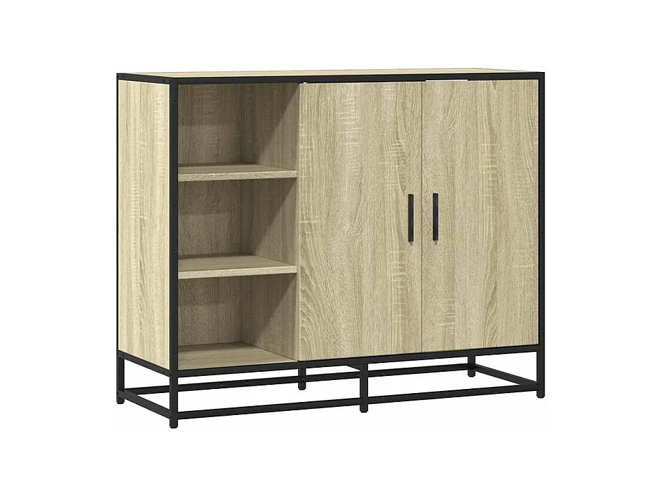 Buffet chêne sonoma 92x35x76 bois d'ingénierie