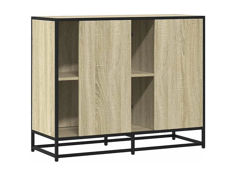 Buffet chêne sonoma 92x35x76 bois d'ingénierie