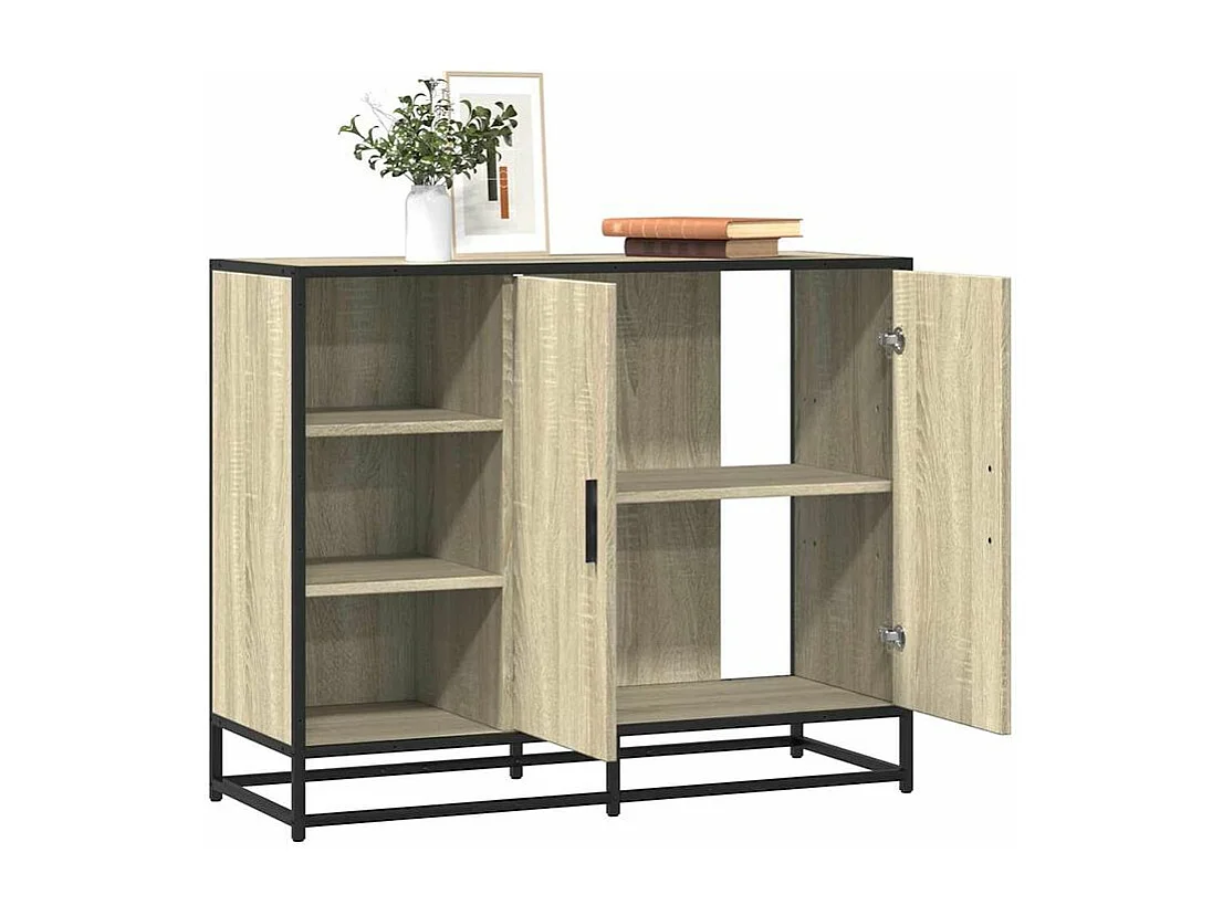Buffet chêne sonoma 92x35x76 bois d'ingénierie