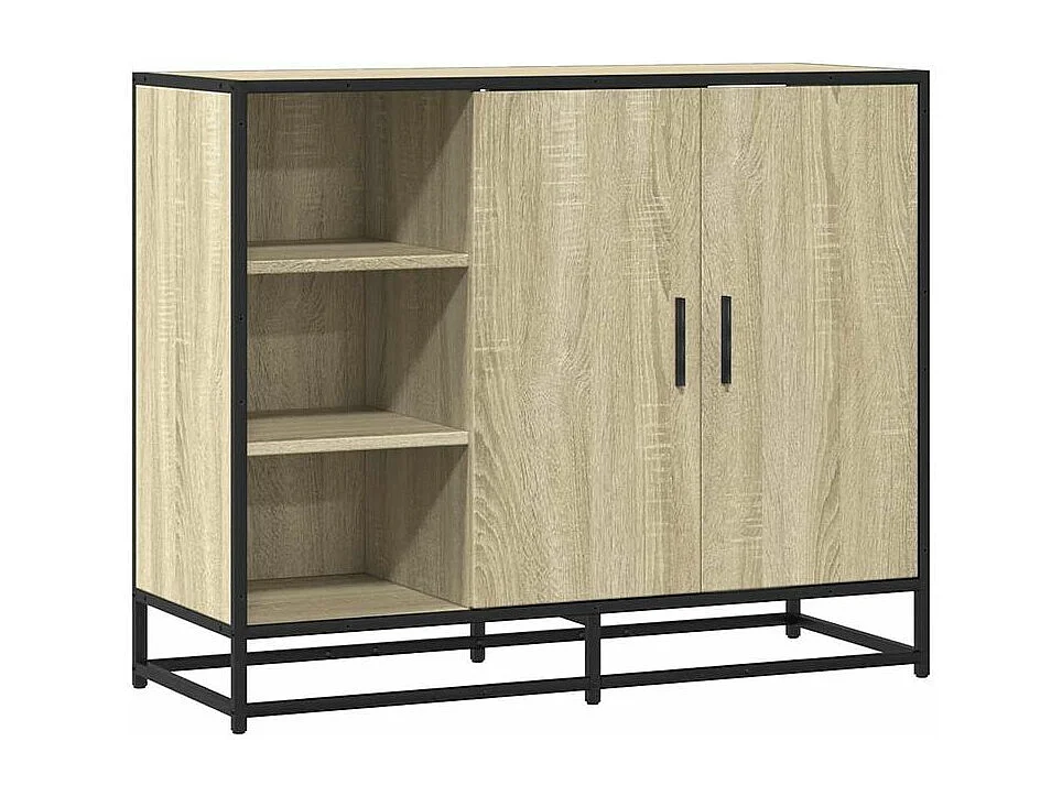 Buffet chêne sonoma 92x35x76 bois d'ingénierie